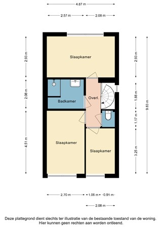 Plattegrond - Leienhoesstraat 67, 6413 CE Heerlen - Leienhoesstraat 67 Heerlen - 2e Verdieping 2D.jpg